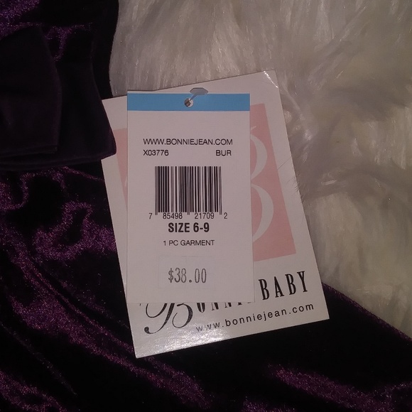 Bonnie Baby purple velvet dress - Picture 6 of 6